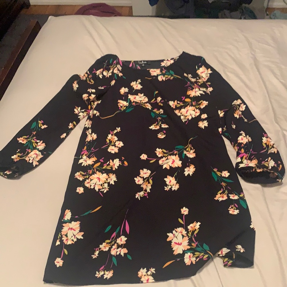 Black floral dress